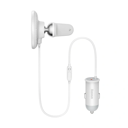 Kup Upevnění do auta s bezdrátovou nabíječkou MagSafe Baseus 15W na mřížku ventilace + USB-C 25W bílá - BSU3912 - {ean13} - Sklep Home Screen