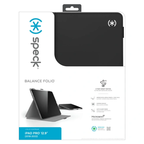 Kup Case Speck Balance Folio MICROBAN Apple iPad Pro 12.9 2018/2020/2021/2022 (3., 4., 5. und 6. Generation) (Schwarz) - SPK465 - {ean13} - Sklep Home Screen