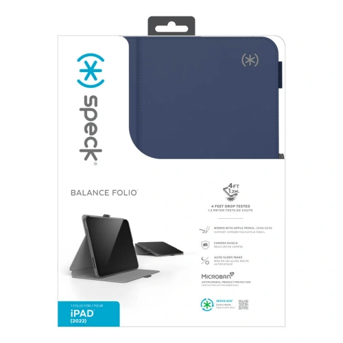 Kup Case Speck Balance Folio MICROBAN Apple iPad 10.9 2022 (10. Generation) (Arcadia Navy/Moody Grey) - SPK469 - {ean13} - Sklep Home Screen