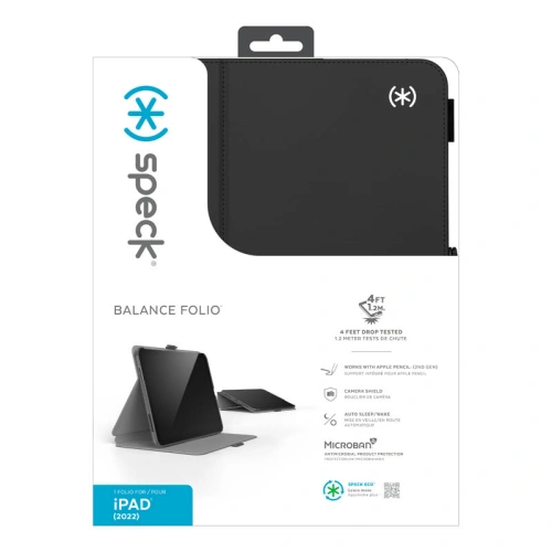 Kup Case Speck Balance Folio MICROBAN Apple iPad 10.9 2022 (10. Generation) (Schwarz) - SPK470 - {ean13} - Sklep Home Screen