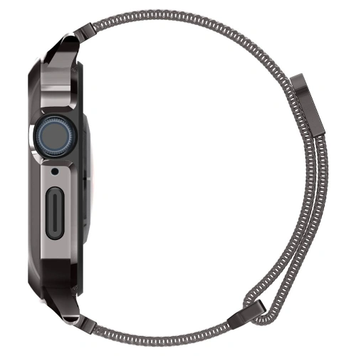 Kup Gürtel + Case Spigen Metal Fit Pro Apple Watch 4/5/6/7/8/9/SE 44/45mm Graphit - SPN2646 - {ean13} - Sklep Home Screen