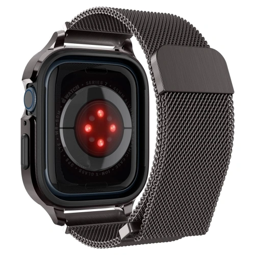 Kup Pásek + etui Spigen Metal Fit Pro Apple Watch 4/5/6/7/8/9/SE 44/45mm Graphite - SPN2646 - {ean13} - Sklep Home Screen