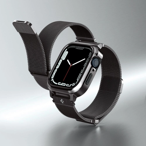 Kup Pásek + etui Spigen Metal Fit Pro Apple Watch 4/5/6/7/8/9/SE 44/45mm Graphite - SPN2646 - {ean13} - Sklep Home Screen