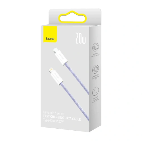 Kup Kabel Baseus Dynamic 2 Series USB-C/Lightning 20W 2m fialový - BSU3913 - {ean13} - Sklep Home Screen