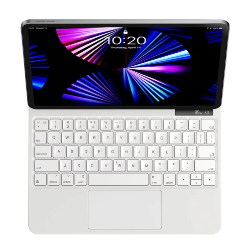 Kup Etui Baseus Brilliance Magnetic Keyboard Apple iPad Air 10.9 2020/2022 (4, 5 gen) / iPad Pro 11 2018/2020/2021 (1, 2, 3 gen) / iPad Air 11 2024 (6. generacji) biały - BSU3914 - {ean13} - Sklep Home Screen