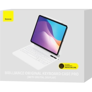 Kup Etui Baseus Brilliance Magnetic Keyboard Apple iPad Air 10.9 2020/2022 (4, 5 gen) / iPad Pro 11 2018/2020/2021 (1, 2, 3 gen) / iPad Air 11 2024 (6. generacji) biały - BSU3914 - {ean13} - Sklep Home Screen