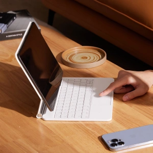 Kup Etui Baseus Brilliance Magnetic Keyboard Apple iPad Air 10.9 2020/2022 (4, 5 gen) / iPad Pro 11 2018/2020/2021 (1, 2, 3 gen) / iPad Air 11 2024 (6. generacji) biały - BSU3914 - {ean13} - Sklep Home Screen