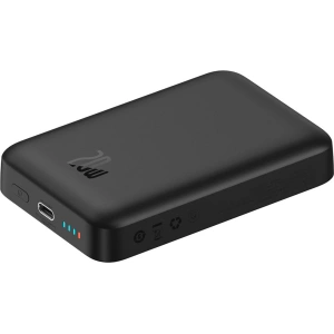 Buy Powerbank Baseus Magnetic Mini MagSafe 15W PD QC 20W 10000mAh black (Overseas Edition) + USB-C/USB-C Cable 60W 3A 0.5m black - BSU3915 - {ean13} - Home Screen Store Europe