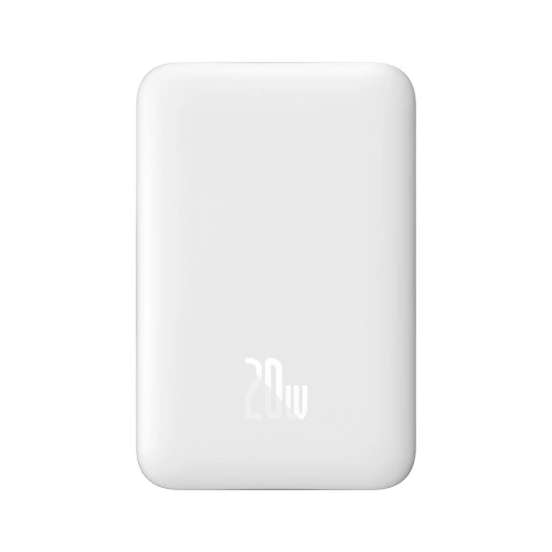Buy Powerbank Baseus Magnetic Mini MagSafe 15W PD QC 20W 10000mAh white (Overseas Edition) + USB-C/USB-C Cable 60W 3A 0.5m white - BSU3916 - {ean13} - Home Screen Store Europe