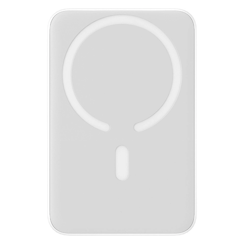 Powerbank Baseus Magnetic Mini MagSafe 15W PD QC 20W 10000mAh biały (Overseas Edition) + kabel USB-C/USB-C 60W 3A 0.5m biały