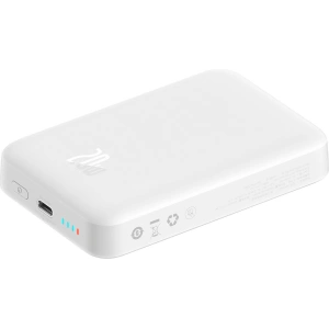 Buy Powerbank Baseus Magnetic Mini MagSafe 15W PD QC 20W 10000mAh white (Overseas Edition) + USB-C/USB-C Cable 60W 3A 0.5m white - BSU3916 - {ean13} - Home Screen Store Europe
