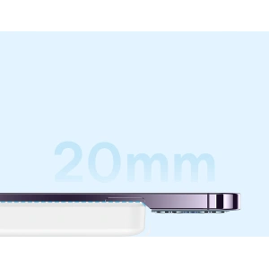 Buy Powerbank Baseus Magnetic Mini MagSafe 15W PD QC 20W 10000mAh white (Overseas Edition) + USB-C/USB-C Cable 60W 3A 0.5m white - BSU3916 - {ean13} - Home Screen Store Europe