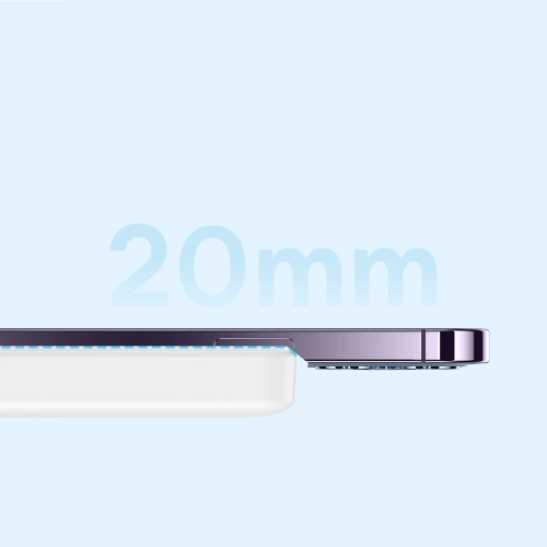 Buy Powerbank Baseus Magnetic Mini MagSafe 15W PD QC 20W 10000mAh white (Overseas Edition) + USB-C/USB-C Cable 60W 3A 0.5m white - BSU3916 - {ean13} - Home Screen Store Europe