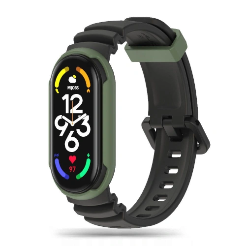 Buy Tech-Protect Iconband Hybrid Xiaomi Mi Band 5/6/6 NFC/7 Black/army Green - THP1708 - {ean13} - Home Screen Store Europe