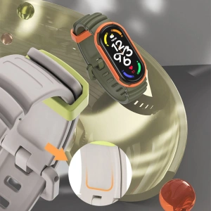 Kup Pasek Tech-Protect Iconband Hybrid Xiaomi Mi Band 5/6/6 NFC/7 Black/army Green - THP1708 - {ean13} - Sklep Home Screen