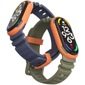 Kup Pasek Tech-Protect Iconband Hybrid Xiaomi Mi Band 5/6/6 NFC/7 Army Green/orange - THP1709 - {ean13} - Sklep Home Screen