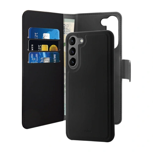Kup Etui PURO Wallet Levehető 2w1 Samsung Galaxy S23 (fekete) - PUR627 - {ean13} - Sklep Home Screen