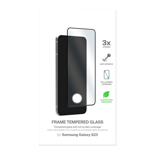 Buy PURO Frame Tempered Glass Samsung Galaxy S23 (black frame) - PUR629 - {ean13} - Home Screen Store Europe