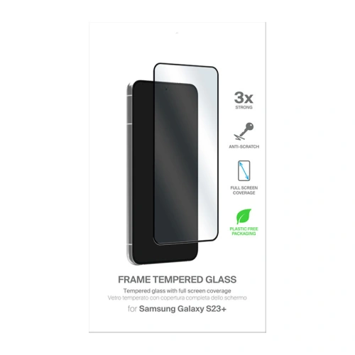 Kup Szkło hartowane PURO Frame Tempered Glass Samsung Galaxy S23+ Plus (czarna ramka) - PUR630 - {ean13} - Sklep Home Screen