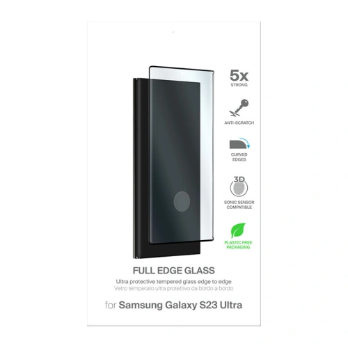 Kup Sticlă securizată PURO Frame Tempered Glass Samsung Galaxy S23 Ultra (ramă neagră) - PUR631 - {ean13} - Sklep Home Screen