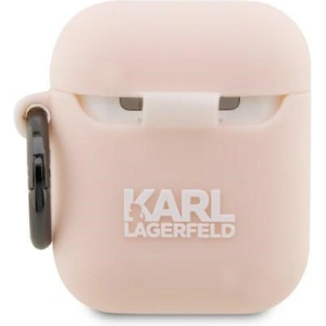 Kup Etui Karl Lagerfeld KLA2RUNCHP pentru Apple AirPods 2/1, capac roz/pink din silicon Choupette Head 3D - KLD1400 - {ean13} - Sklep Home Screen