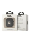 Kup Etui Karl Lagerfeld KLA2RUNIKK Apple AirPods 2/1 cover czarny/black Silicone Karl Head 3D - KLD1401 - {ean13} - Sklep Home Screen