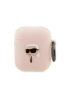 Kup Etui Karl Lagerfeld KLA2RUNIKP Apple AirPods 2/1 cover różowy/pink Silicone Karl Head 3D - KLD1402 - {ean13} - Sklep Home Screen