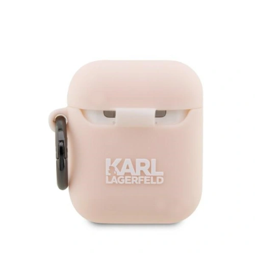 Kup Etui Karl Lagerfeld KLA2RUNIKP Apple AirPods 2/1 cover różowy/pink Silicone Karl Head 3D - KLD1402 - {ean13} - Sklep Home Screen