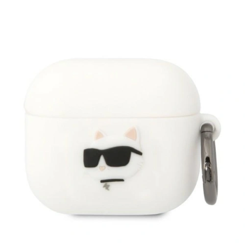 Kup Etui Karl Lagerfeld KLA3RUNCHH Apple AirPods 3 kryt bílý/white silikon Choupette Head 3D - KLD1403 - {ean13} - Sklep Home Screen