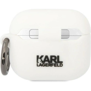 Kup Etui Karl Lagerfeld KLA3RUNCHH Apple AirPods 3 cover biały/white Silicone Choupette Head 3D - KLD1403 - {ean13} - Sklep Home Screen