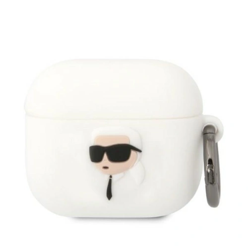 Kup Etui Karl Lagerfeld KLA3RUNIKH Apple AirPods 3 kryt bílý/white silikon Karl Head 3D - KLD1406 - {ean13} - Sklep Home Screen