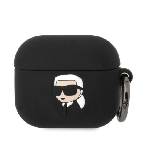 Kup Etui Karl Lagerfeld KLA3RUNIKK Apple AirPods 3 obal černý/black silikon Karl Head 3D - KLD1407 - {ean13} - Sklep Home Screen