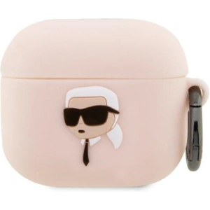 Kup Etui Karl Lagerfeld KLA3RUNIKP Apple AirPods 3 cover różowy/pink Silicone Karl Head 3D - KLD1408 - {ean13} - Sklep Home Screen