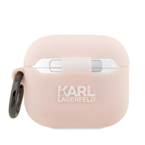 Kup Etui Karl Lagerfeld KLA3RUNIKP Apple AirPods 3 cover różowy/pink Silicone Karl Head 3D - KLD1408 - {ean13} - Sklep Home Screen