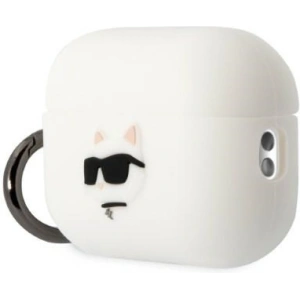 Buy Karl Lagerfeld KLAP2RUNCHH Apple AirPods Pro 2 cover white Silicone Choupette Head 3D - KLD1409 - {ean13} - Home Screen Store Europe