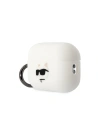 Kup Etui Karl Lagerfeld KLAP2RUNCHH Apple AirPods Pro 2 cover biały/white Silicone Choupette Head 3D - KLD1409 - {ean13} - Sklep Home Screen
