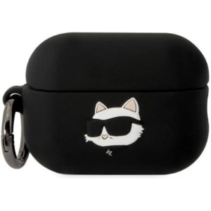 Kup Etui Karl Lagerfeld KLAP2RUNCHK Apple AirPods Pro 2 cover czarny/black Silicone Choupette Head 3D - KLD1410 - {ean13} - Sklep Home Screen