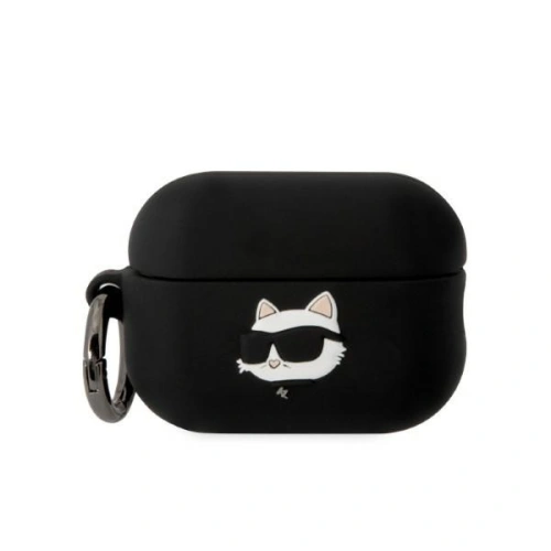 Kup Etui Karl Lagerfeld KLAP2RUNCHK Apple AirPods Pro 2 tok fekete/szürke Szilikon Choupette Fej 3D - KLD1410 - {ean13} - Sklep Home Screen
