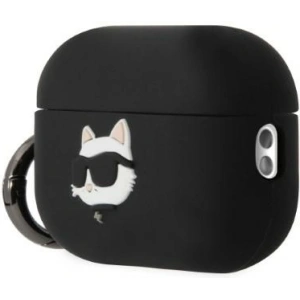 Buy Karl Lagerfeld KLAP2RUNCHK Apple AirPods Pro 2 cover black Silicone Choupette Head 3D - KLD1410 - {ean13} - Home Screen Store Europe