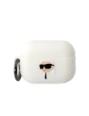 Kup Etui Karl Lagerfeld KLAP2RUNIKH Apple AirPods Pro 2 cover biały/white Silicone Karl Head 3D - KLD1412 - {ean13} - Sklep Home Screen