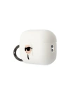Kup Etui Karl Lagerfeld KLAP2RUNIKH Apple AirPods Pro 2 cover biały/white Silicone Karl Head 3D - KLD1412 - {ean13} - Sklep Home Screen