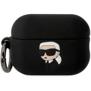 Kup Etui Karl Lagerfeld KLAP2RUNIKK Apple AirPods Pro 2 cover czarny/black Silicone Karl Head 3D - KLD1413 - {ean13} - Sklep Home Screen