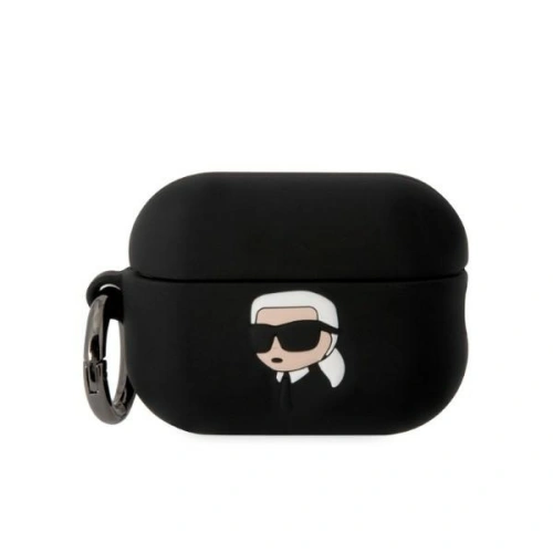 Kup Etui Karl Lagerfeld KLAP2RUNIKK Apple AirPods Pro 2 husă neagră/black Silicon Karl Head 3D - KLD1413 - {ean13} - Sklep Home Screen