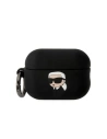 Etui Karl Lagerfeld KLAP2RUNIKK Apple AirPods Pro 2 cover czarny/black Silicone Karl Head 3D