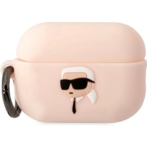 Kup Etui Karl Lagerfeld KLAP2RUNIKP Apple AirPods Pro 2 cover różowy/pink Silicone Karl Head 3D - KLD1414 - {ean13} - Sklep Home Screen