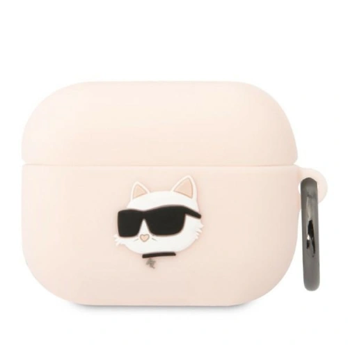 Kup Case Karl Lagerfeld KLAPRUNCHP Apple AirPods Pro Hülle rosa/pink Silikon Choupette Kopf 3D - KLD1417 - {ean13} - Sklep Home Screen