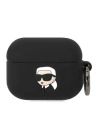 Etui Karl Lagerfeld KLAPRUNIKK Apple AirPods Pro cover negru/black Silicon Karl Head 3D