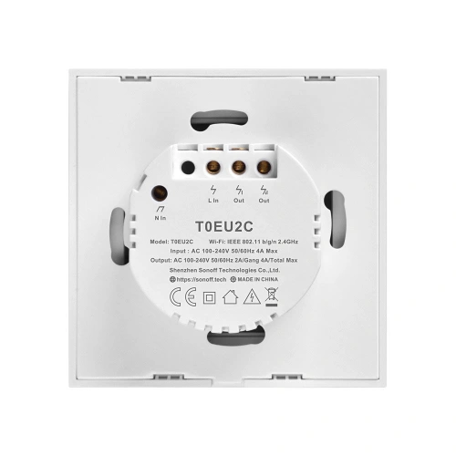 Kup Comutator de lumină WiFi tactil Sonoff T0 EU TX (2-canale) - SNF40 - {ean13} - Sklep Home Screen