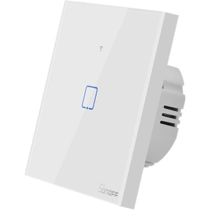 Buy Touch light switch WiFi + RF 433 Sonoff T1 EU TX (1-channel) white - SNF41 - {ean13} - Home Screen Store Europe