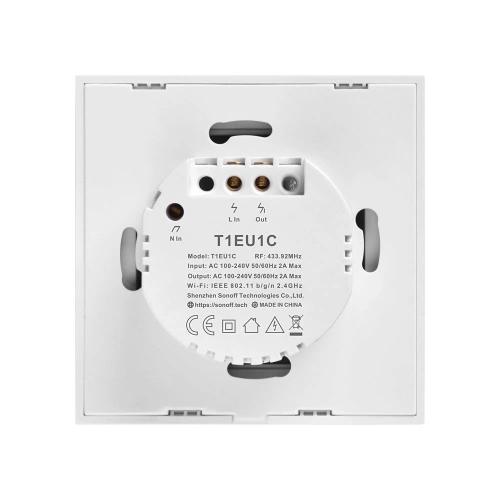 Kup Comutator de lumina tactil WiFi + RF 433 Sonoff T1 EU TX (1-canale) - SNF41 - {ean13} - Sklep Home Screen